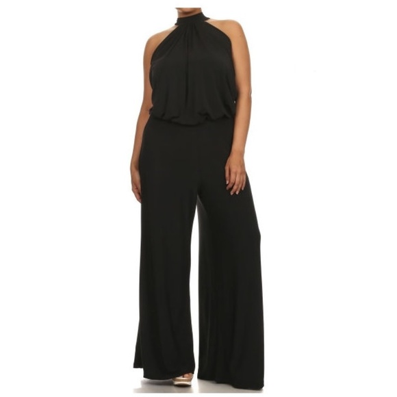 black palazzo jumpsuit